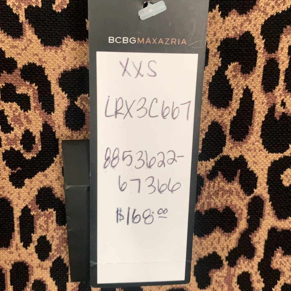 Gorgeous BCBG Tiger Print Stretchy Long  Skirt - Picture 3 of 7